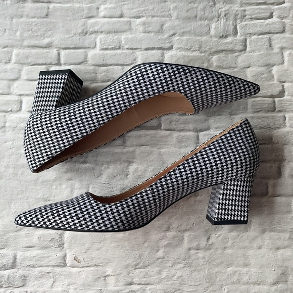 ZARA | Houndstooth print block heels - Picture 3 of 10